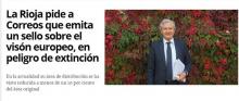 La Rioja pide a Correos que emita un sello sobre el visón europeo