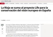 La Rioja se suma al proyecto Life para la conservación del visón europeo en España