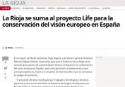 La Rioja se suma al proyecto Life para la conservación del visón europeo en España
